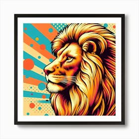 Pop Lion 1 Art Print