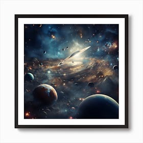 Space Galaxy Art Print