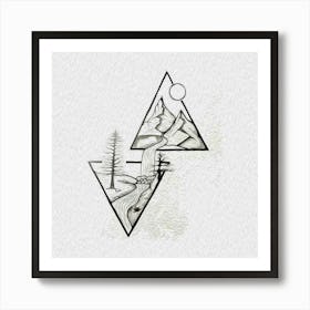 Triangles Art Print