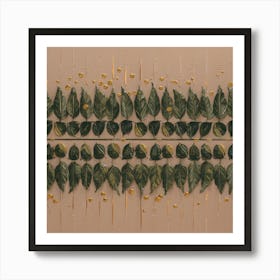 Leaves On A Wall Art Print