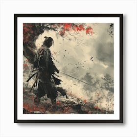 Samurai Warrior - Vintage Japanese Art, city wall art, colorful wall art, home decor, minimal art, modern wall art, wall art, wall decoration, wall print colourful wall art, decor wall art, digital art, digital art download, interior wall art, downloadable art, eclectic wall, fantasy wall art, home decoration, home decor wall, printable art, printable wall art, wall art prints, artistic expression, contemporary, modern art print Art Print