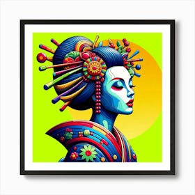 Japan Geisha Visual 94 Art Print