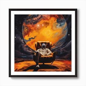 Man In A Chair 1 Art Print