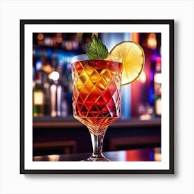 Cocktail On A Bar 10 Art Print