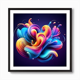 Abstract Abstract Painting 1 Art Print