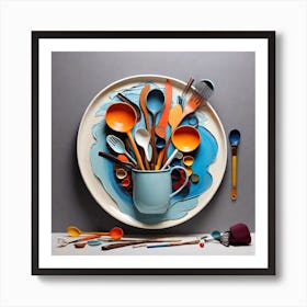 Utensils Art Print