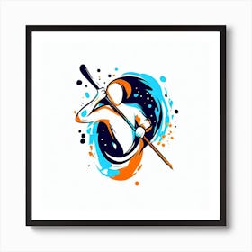 Samurai Warrior - Bo Staff - Wushu - Martial Arts 31 Art Print