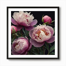 Peonies 1 Art Print