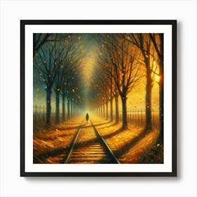 Train Tracks Art Print