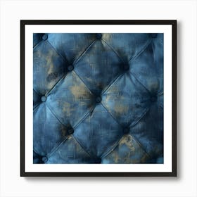 Blue Velvet Upholstery Art Print