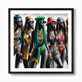 African Fashion Art Print