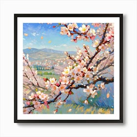 Blossoming Cherry Tree Art Print