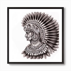 Indian Headdress 3 Art Print