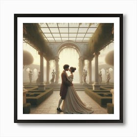 'The Bride And Groom' Art Print