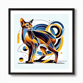 Abyssinian Cat 04 1 Art Print