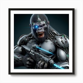 Ape Warrior Art Print