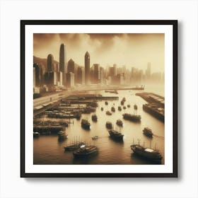 Hong Kong City Art Print