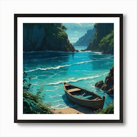 Boat On The Beach Art Print