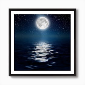 Plus Moonlight On The Ocean H S Poster