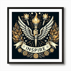 Inspire Logo Art Print
