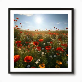 Field Of Poppies Art Print