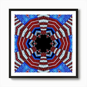 Patriotic American Flag Art Print