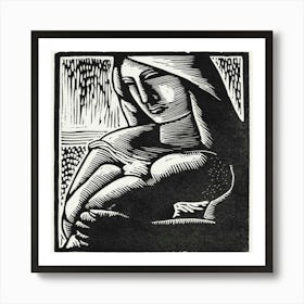 Woman With A Baby Art Print