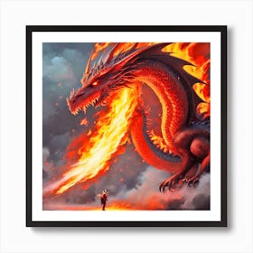 Fire Dragon 2 Art Print