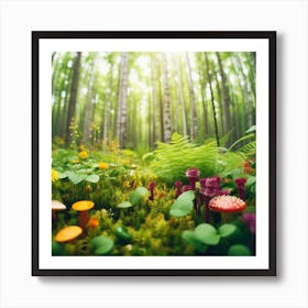 Mossy Forest 3 Art Print