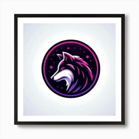 Wolf Logo Art Print