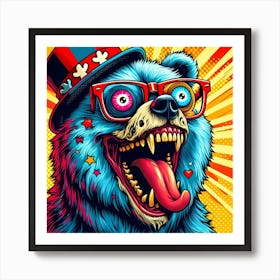 Pop Bear Art Print