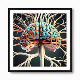 Brain Anatomy 19 Art Print