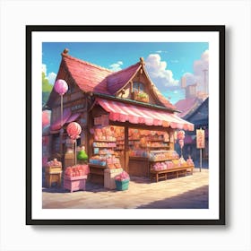 Anime Shop Art Print