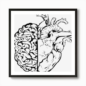 Brain Heart Mind Body Connection Poster