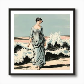 On The Beach   Art Print