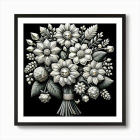 Bouquet Of Flowers 9 Art Print