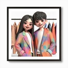 Chinese Couple 1 Art Print