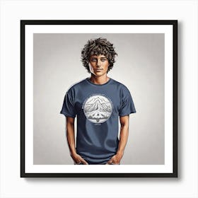 Mountain T-Shirt Art Print