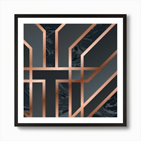 Art Deco Pattern 08 Art Print