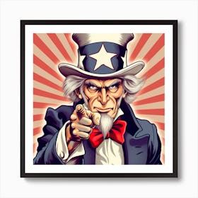 Uncle Sam Pointing To The Camera Art Print