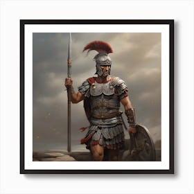 Leonardo Diffusion Xl An Imaginary Image Of A Roman Warrior 0 Art Print