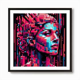 Pixel Art 7 Art Print