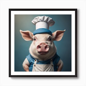 Chef Pig 1 Art Print