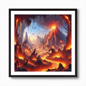 Lava Cave Art Print