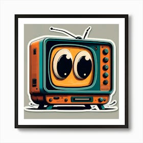 Cartoon Tv 3 Art Print