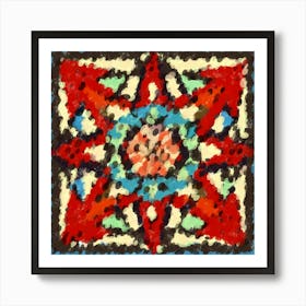 Abstract Radiant Focus Painting Art Print