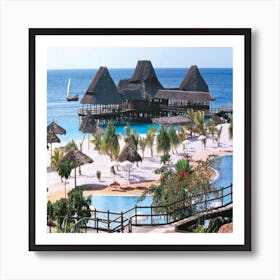 Tanzania Beach Resort Art Print