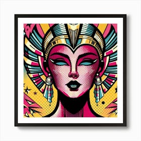 Pop Egyptian Samar Dazzle Art Print