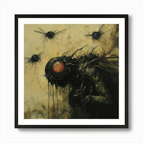 Flies Fantasy Art Print