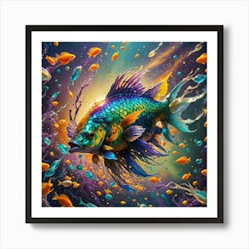 rainbow fish Art Print